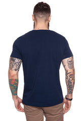 KOSZULKA WRANGLER S/S LOGO TEE NAVY W7B13D335