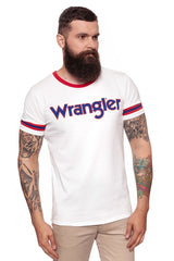 KOSZULKA WRANGLER INSERT LOGO TEE OFFWHITE W7B28FK02