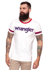 KOSZULKA WRANGLER INSERT LOGO TEE OFFWHITE W7B28FK02