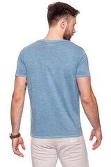 KOSZULKA WRANGLER OVERDYE TEE FLINTSTONE BLUE W7B36EB8O