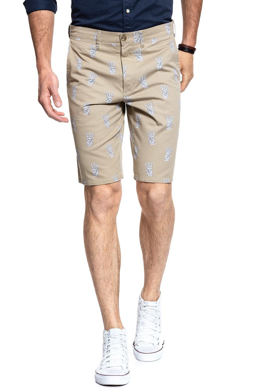 KRÓTKIE SPODENKI WRANGLER CHINO SHORT CAMEL WASHED W14AMZ49J