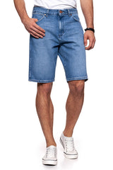 KRÓTKIE SPODENKI WRANGLER DENIM SHORT B&Y FLAG BLUE W14CGX122