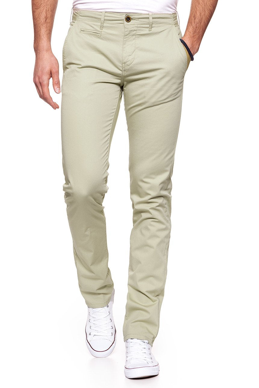 WRANGLER SPODNIE MĘSKIE CHINO CAMEL W14LOO49J