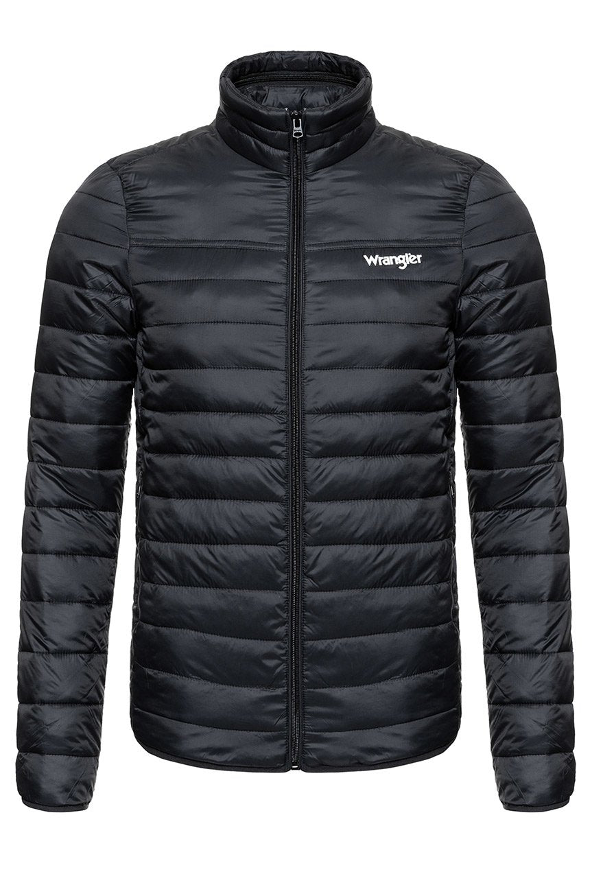 KURTKA WRANGLER PUFFER JACKET BLACK W4666X401