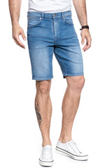 KRÓTKIE SPODENKI WRANGLER DENIM SHORT CHARGED BLUE W14CNW18W