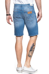 KRÓTKIE SPODENKI WRANGLER DENIM SHORT CHARGED BLUE W14CNW18W