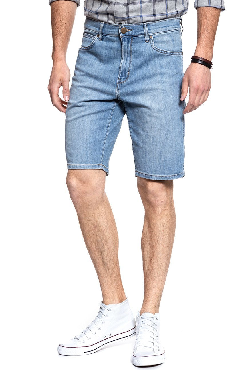 KRÓTKIE SPODENKI WRANGLER DENIM SHORT LIGHT FEATHER W14CQA14R