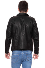 KURTKA SKÓRZANA WRANGLER PU LEATHER JACKET BLACK W4744VI01