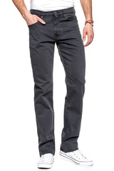 SPODNIE MĘSKIE WRANGLER ARIZONA GREY TIE W12ODE83H