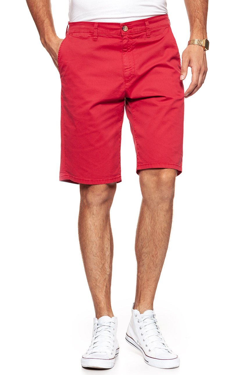 KRÓTKIE SPODENKI WRANGLER CHINO SHORT SCARLET RED W14AMM14A