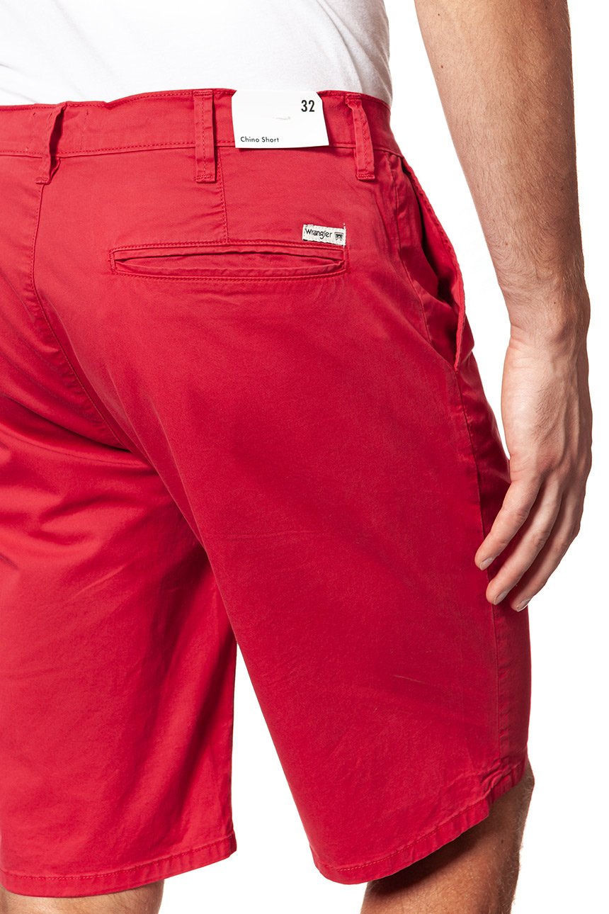 KRÓTKIE SPODENKI WRANGLER CHINO SHORT SCARLET RED W14AMM14A