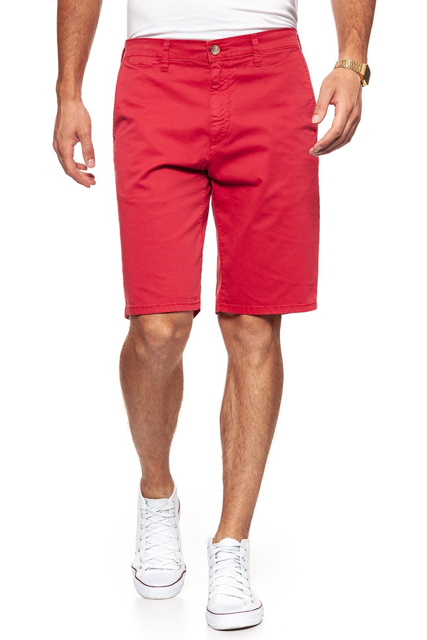 KRÓTKIE SPODENKI WRANGLER CHINO SHORT SCARLET RED W14AMM14A