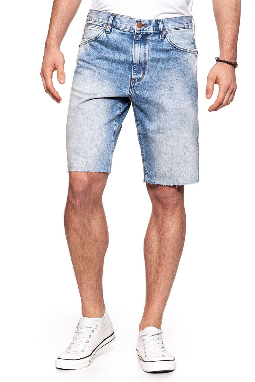 KRÓTKIE SPODENKI WRANGLER DENIM SHORT GLASTON BLUE W14CGW13S