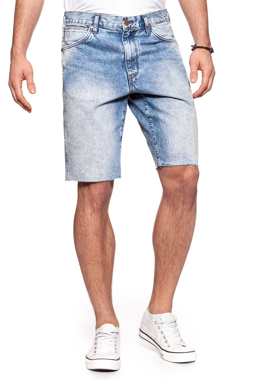 KRÓTKIE SPODENKI WRANGLER DENIM SHORT GLASTON BLUE W14CGW13S