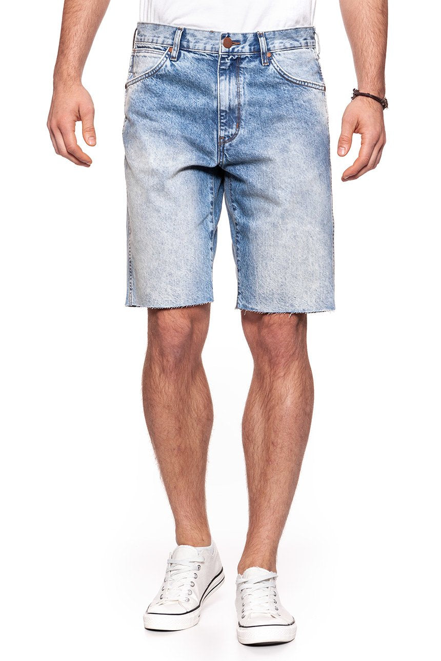 KRÓTKIE SPODENKI WRANGLER DENIM SHORT GLASTON BLUE W14CGW13S