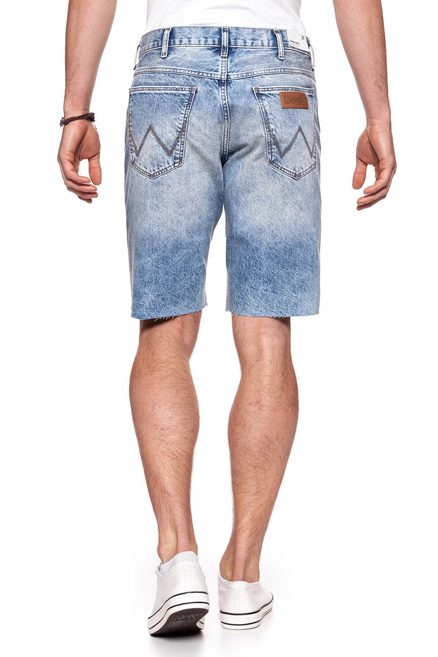 KRÓTKIE SPODENKI WRANGLER DENIM SHORT GLASTON BLUE W14CGW13S