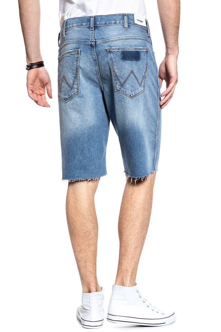 KRÓTKIE SPODENKI WRANGLER DENIM SHORT BLUE LAND W14CGW15W