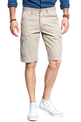 KRÓTKIE SPODENKI WRANGLER CARGO SHORT CAMEL WASHED W15DHC49J