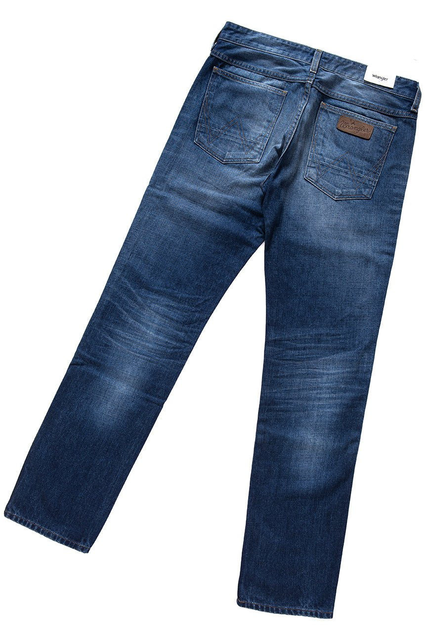 JEANSY MĘSKIE WRANGLER GREENSBORO BLUE COSMO W15QPC92E      $