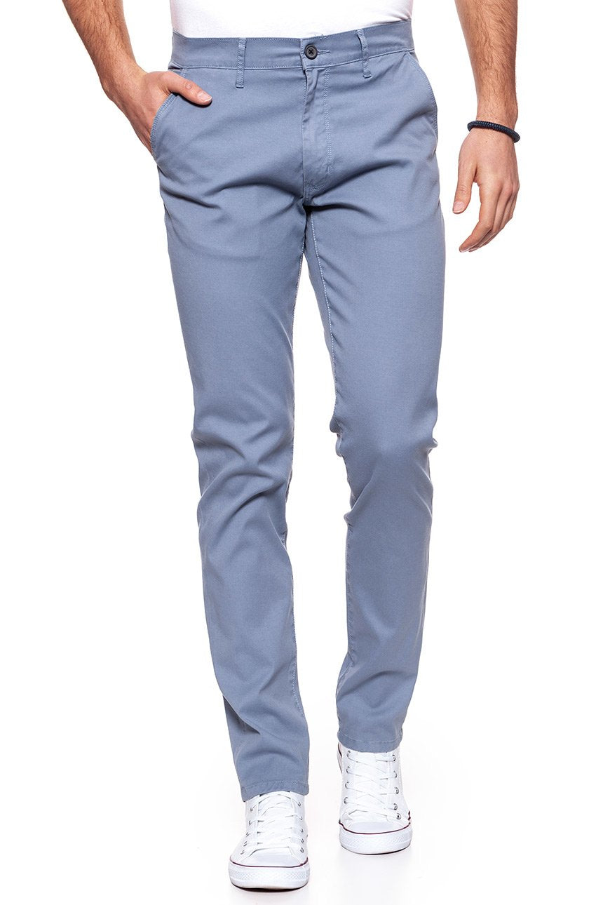 WRANGLER SPODNIE MĘSKIE CHINO FLINSTONE BLUE W16LHE13F