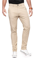 WRANGLER SPODNIE MĘSKIE CHINO CAMEL WASHED W16LHE49J