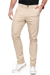 WRANGLER SPODNIE MĘSKIE CHINO CAMEL WASHED W16LHE49J