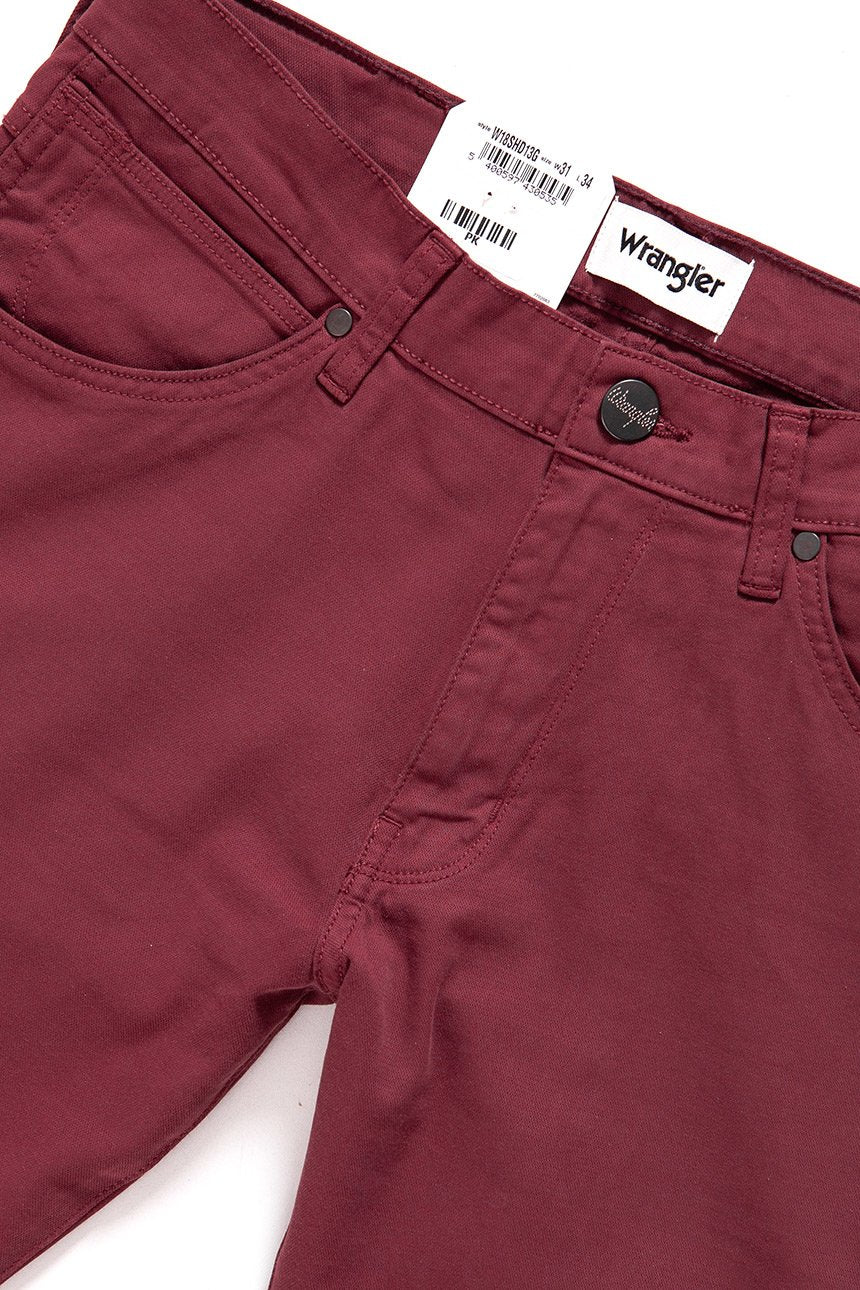 WRANGLER SPODNIE MĘSKIE LARSTON CORDOVAN RED W18SHD13G