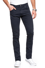 WRANGLER SPODNIE MĘSKIE LARSTON NAVY WASHED W18SHD49I