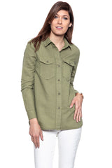 KOSZULA WRANGLER OVERDYE SHIRT ARMY GREEN W506RSCV7