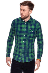 KOSZULA WRANGLER LS 1PKT FLAP SHIRT AMAZON GREEN W5918OPUX