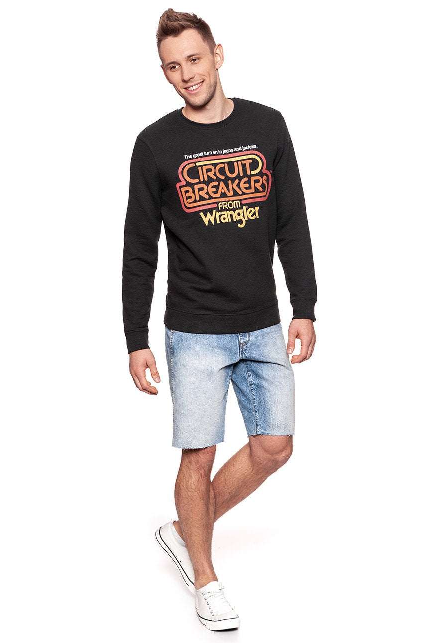 BLUZA WRANGLER MĘSKA CIRCUIT SWEAT FADED BLACK W6546I4V6