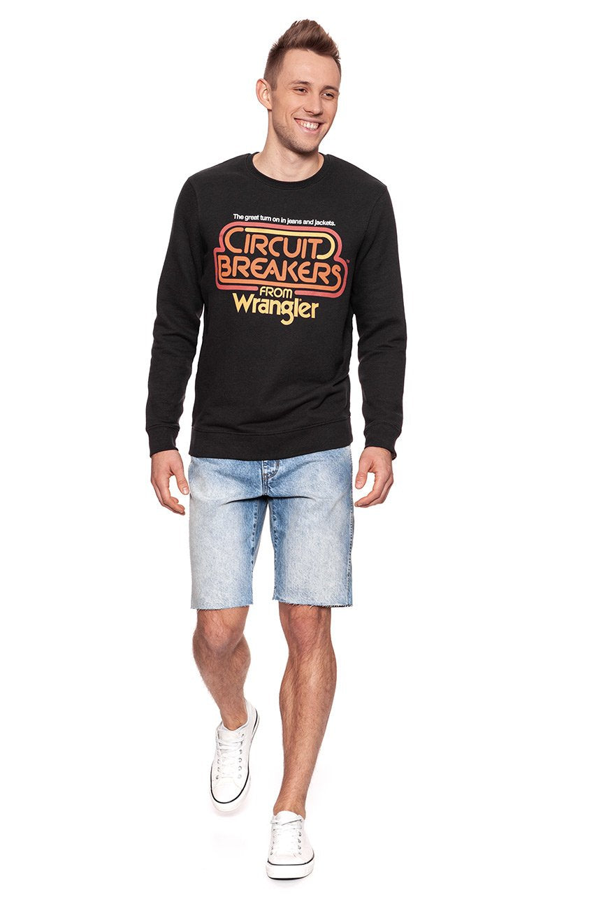 BLUZA WRANGLER MĘSKA CIRCUIT SWEAT FADED BLACK W6546I4V6