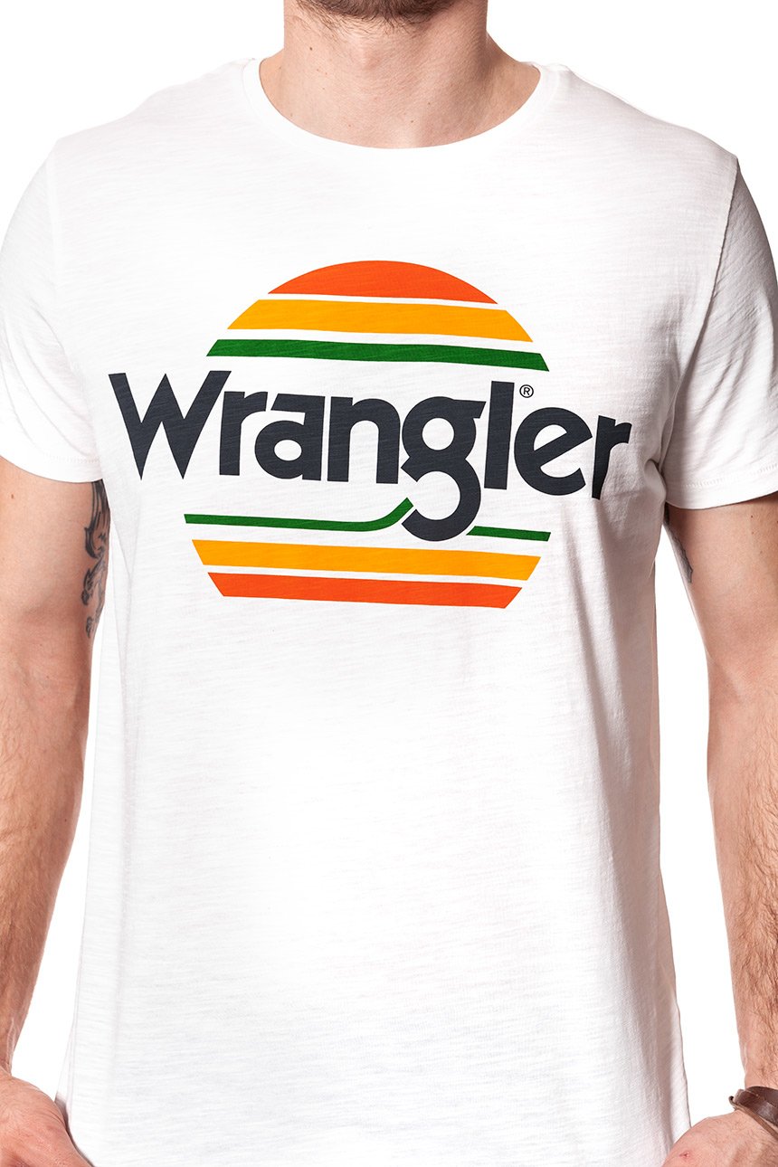 KOSZULKA WRANGLER FESTIVAL TEE VINTGE OFFWHITE W7B44DE1Y