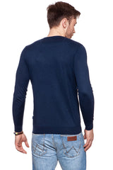 MĘSKI SWETER WRANGLER CREW NECK KNIT NAVY W8538Q835