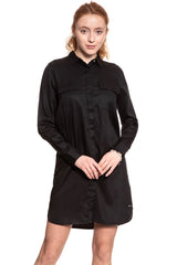 DAMSKA SUKIENKA WRANGLER LS UTILITY DRESS BLACK W9063LR01