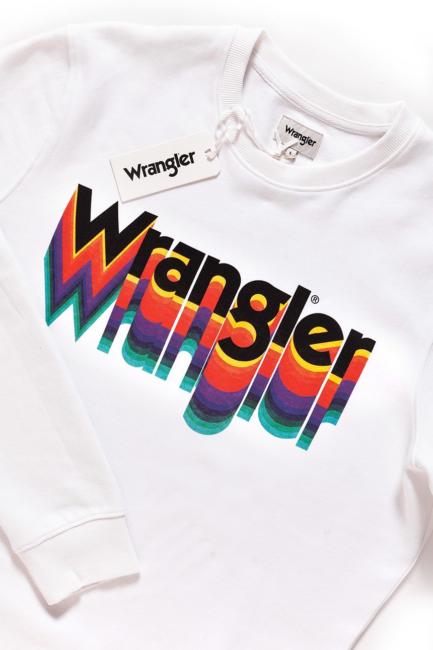 BLUZA WRANGLER MĘSKA CREW SWEAT WHITE W6559IH12