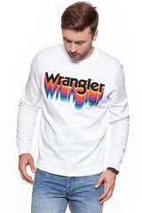 BLUZA WRANGLER MĘSKA CREW SWEAT WHITE W6559IH12