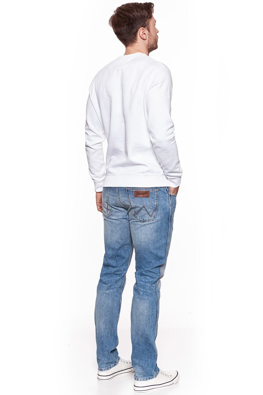 BLUZA WRANGLER MĘSKA CREW SWEAT WHITE W6559IH12