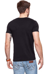 KOSZULKA WRANGLER LOGO TEE BLACK W7B62FQ01