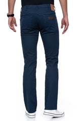 MĘSKIE SPODNIE MATERIAŁOWE WRANGLER ARIZONA STRETCH NAVY W12OGE114