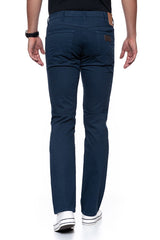 MĘSKIE SPODNIE MATERIAŁOWE WRANGLER ARIZONA STRETCH NAVY W12OGE114