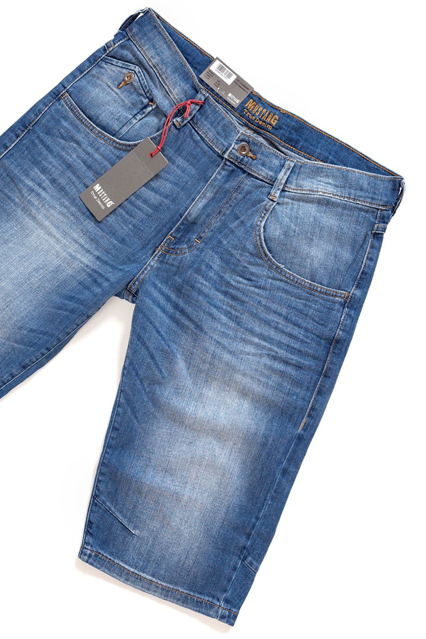 SPODENKI MĘSKIE MUSTANG Hampton Bermuda DENIM BLUE 1005648 5000 213