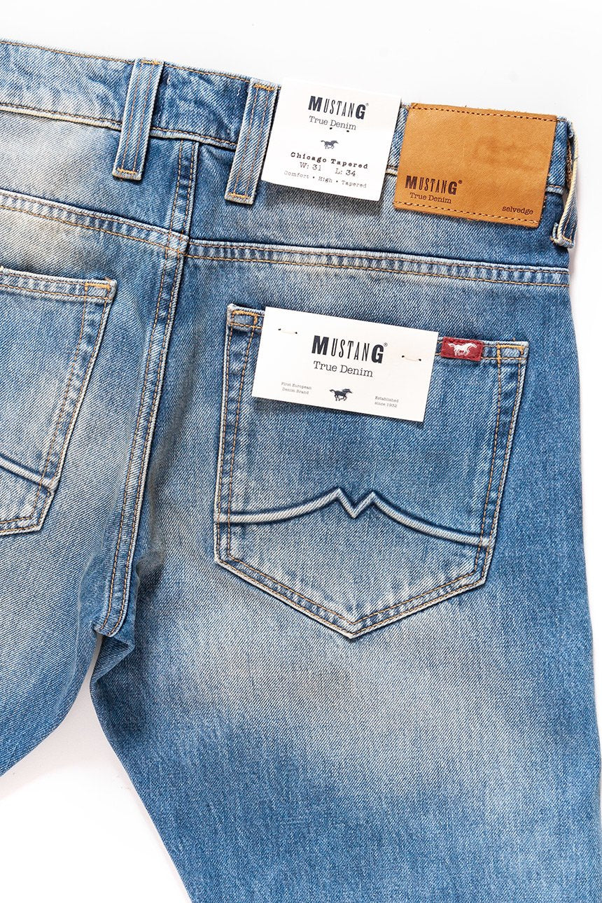 JEANSY MĘSKIE MUSTANG Chicago Tapered DENIM BLUE 1006667 5000 314