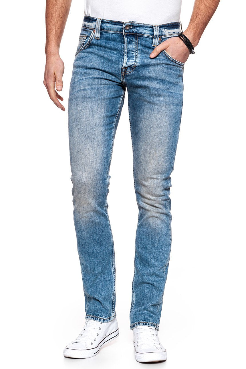 JEANSY MĘSKIE MUSTANG Chicago Tapered DENIM BLUE 1007219 5000 423