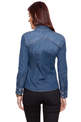 MUSTANG Iconic Denim Blouse stone 4563 5768 072