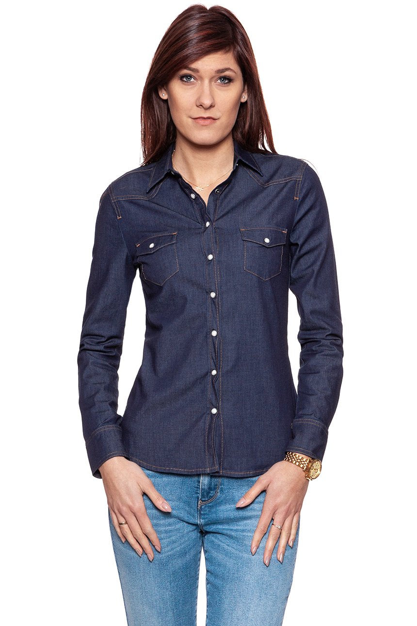 KOSZULA JEANSOWA DAMSKA MUSTANG Iconic Denim Blouse Rinse 4563 5768 096