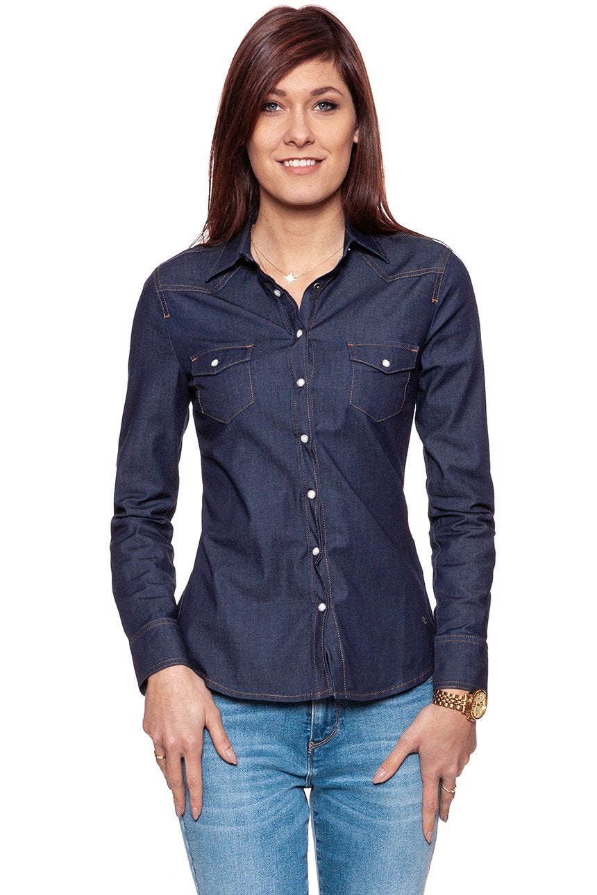 KOSZULA JEANSOWA DAMSKA MUSTANG Iconic Denim Blouse Rinse 4563 5768 096