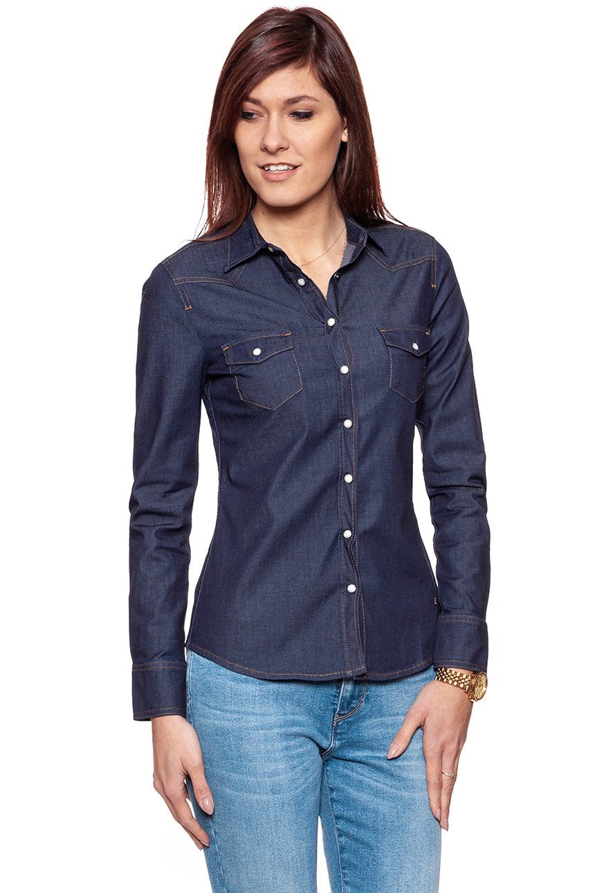 KOSZULA JEANSOWA DAMSKA MUSTANG Iconic Denim Blouse Rinse 4563 5768 096