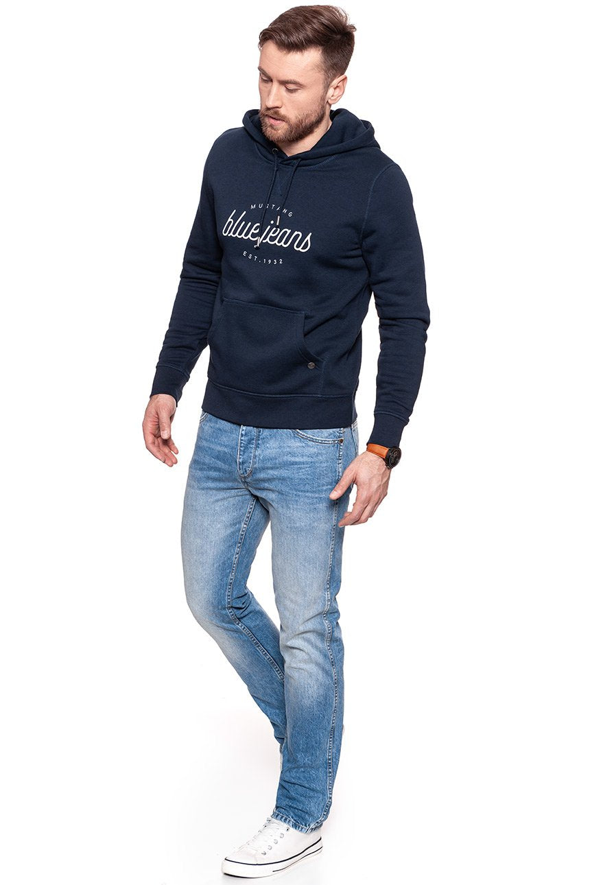 BLUZA MUSTANG MĘSKA Basic Hoodie DARK SAPPHIRE 1006433 4136