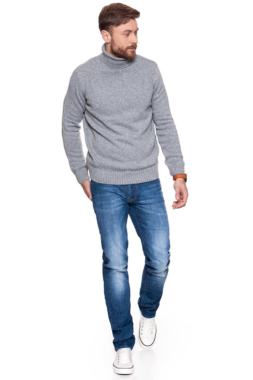 MUSTANG Cosy Turtleneck MID GREY MELANGE 1006555 4140